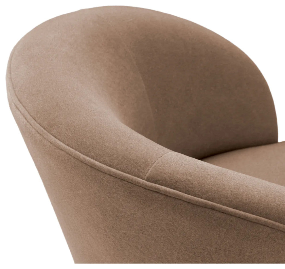 Beige Curved Back Dining Chair, Eichholtz Vichy