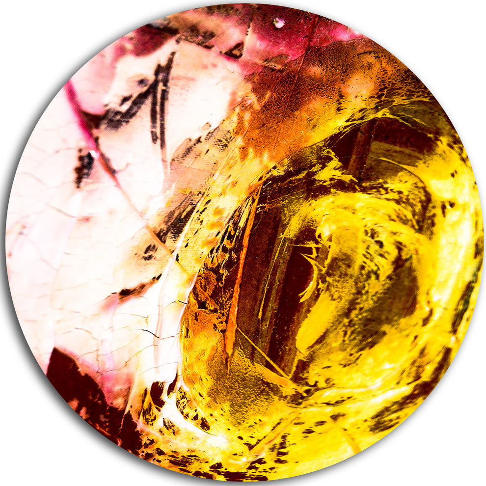 Abstract Modern Structure Art, Abstract Round Metal Wall Art, 23"