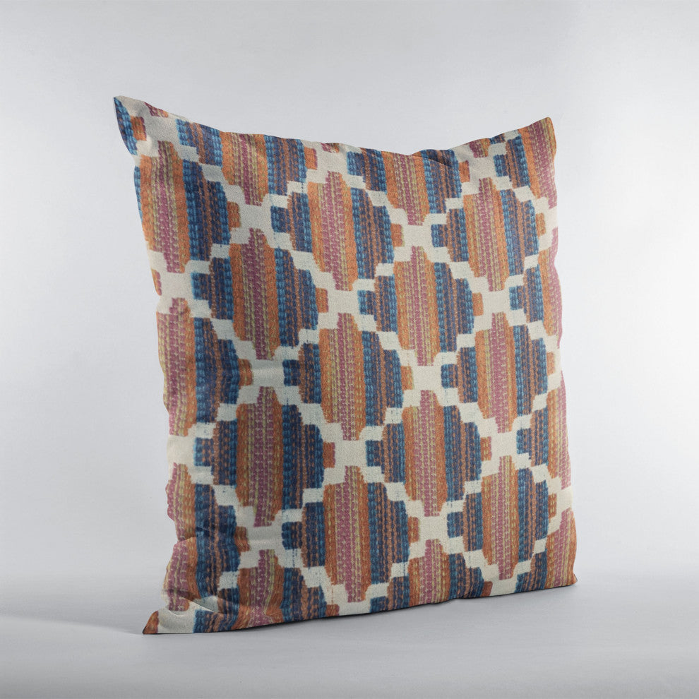 Plutus Multi-Color Lights Diamond Luxury Throw Pillow, 20"x26"