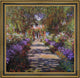 Claude Oscar Monet a Pathway in Monets Garden at GivernyCanvas Print, 20"x20"