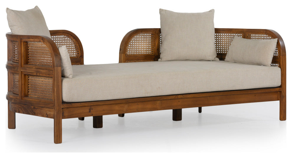 Nest Cane Recycled Teak Daybed