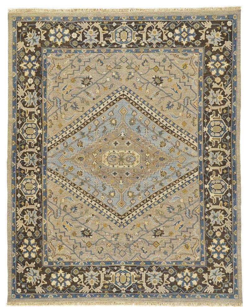 Weave & Wander Albemarle Rug, Smoke/Gray, 2'x3'