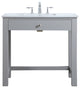 36" ADA Compliant Bathroom Vanity, Gray
