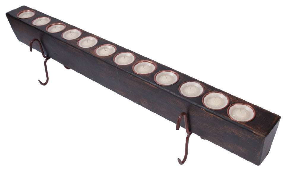 Large 12-Hole Sugar Mold Complete Set-Candelabra-Farmhouse, Black, Large