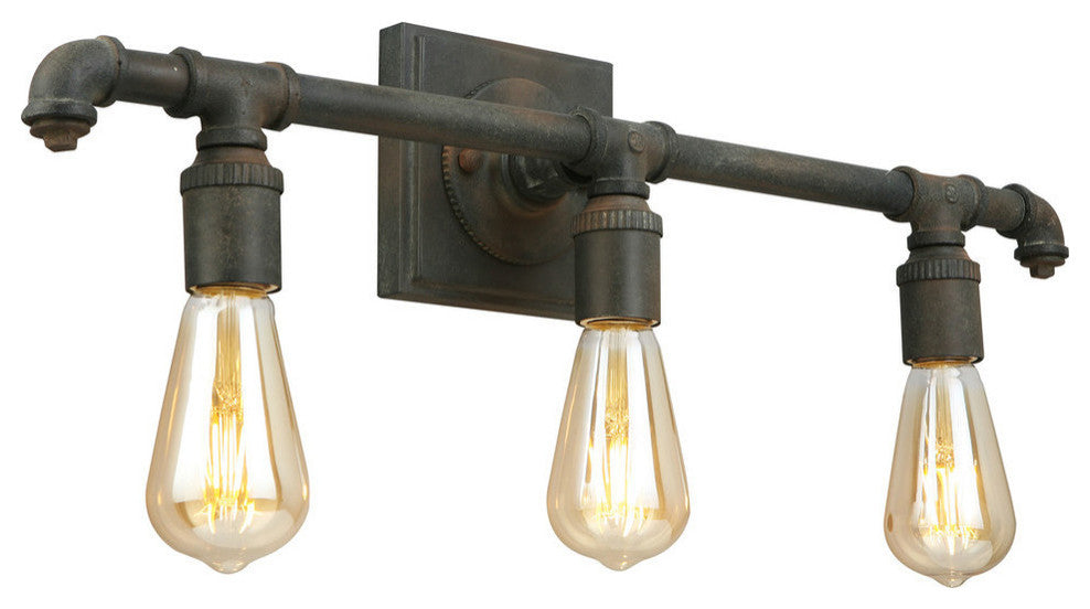 Wymer 3-Light Bath Vanity Light, Zinc