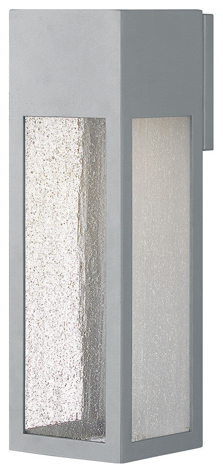 Hinkley Rook Medium Wall Mount Lantern, Titanium