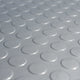 Rubber-Cal Coin-Grip Metallic PVC Flooring, Silver, 2.5mm, 4'x6'