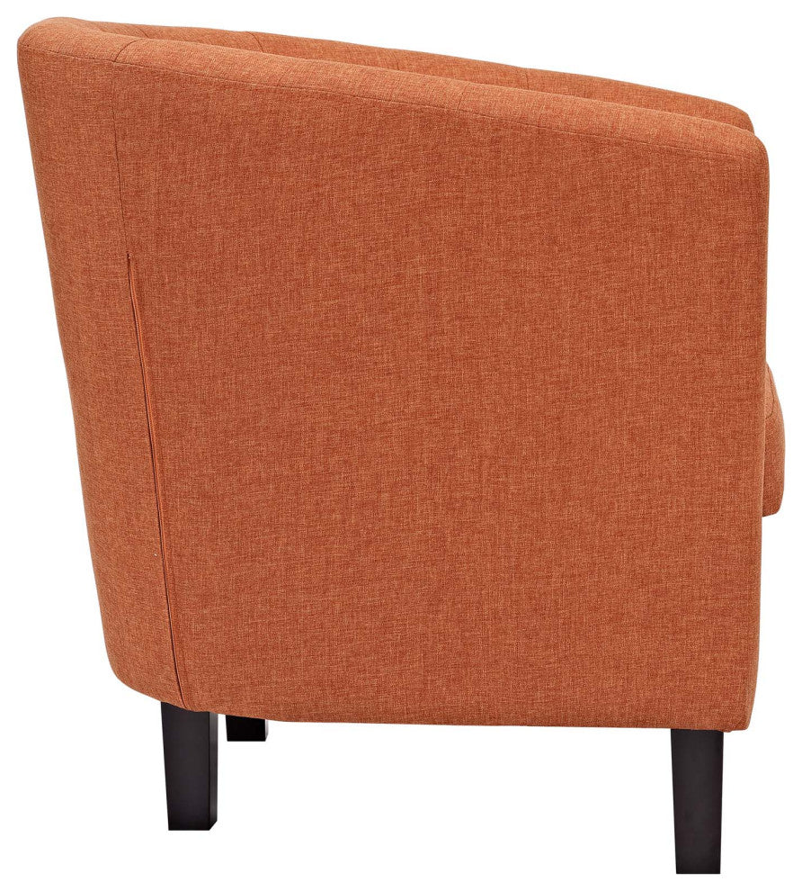 Prospect 2 Piece Upholstered Fabric Armchair Set, Orange