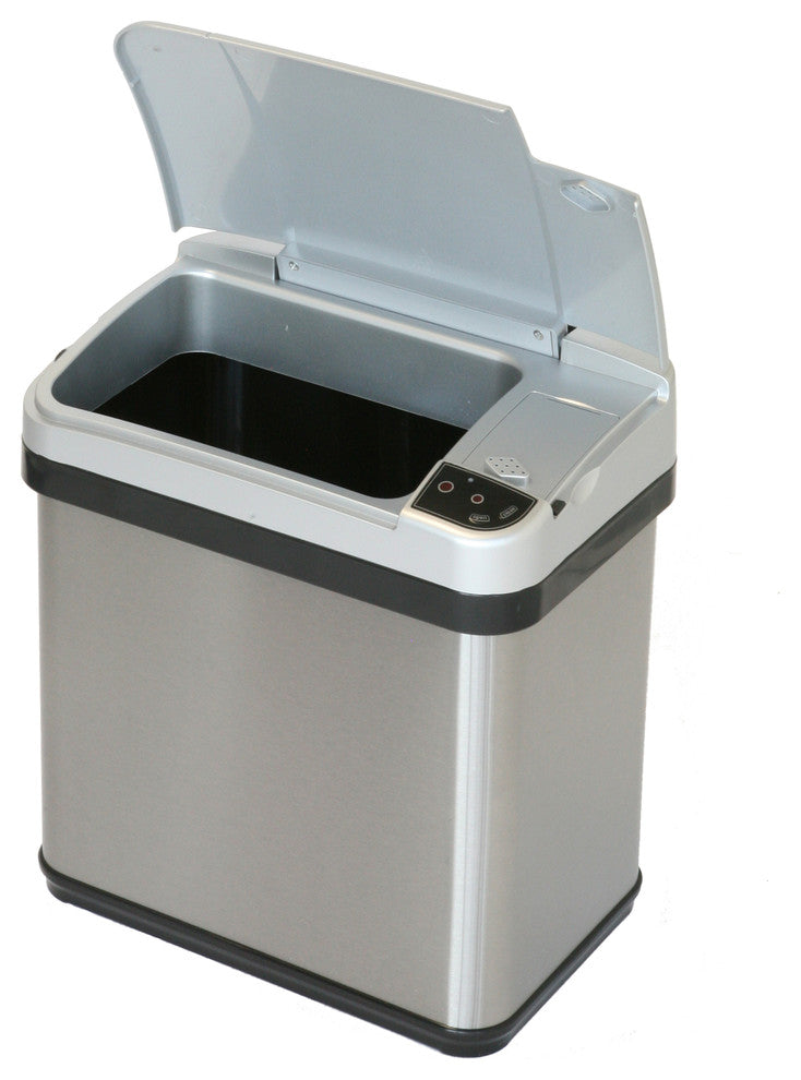 Multifunction Sensor Trash Cans, 2-Piece Set