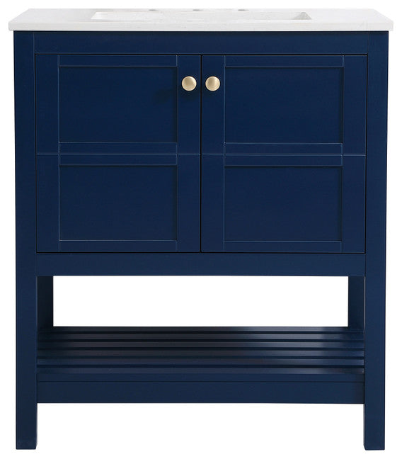 Tucker Blue 30" Single Sink Bathroom Vanity