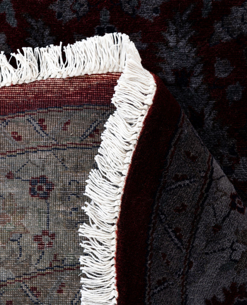 Overdyed One-of-a-Kind Hand-Knotted Area Rug Red, 5' 1" x 5' 3"