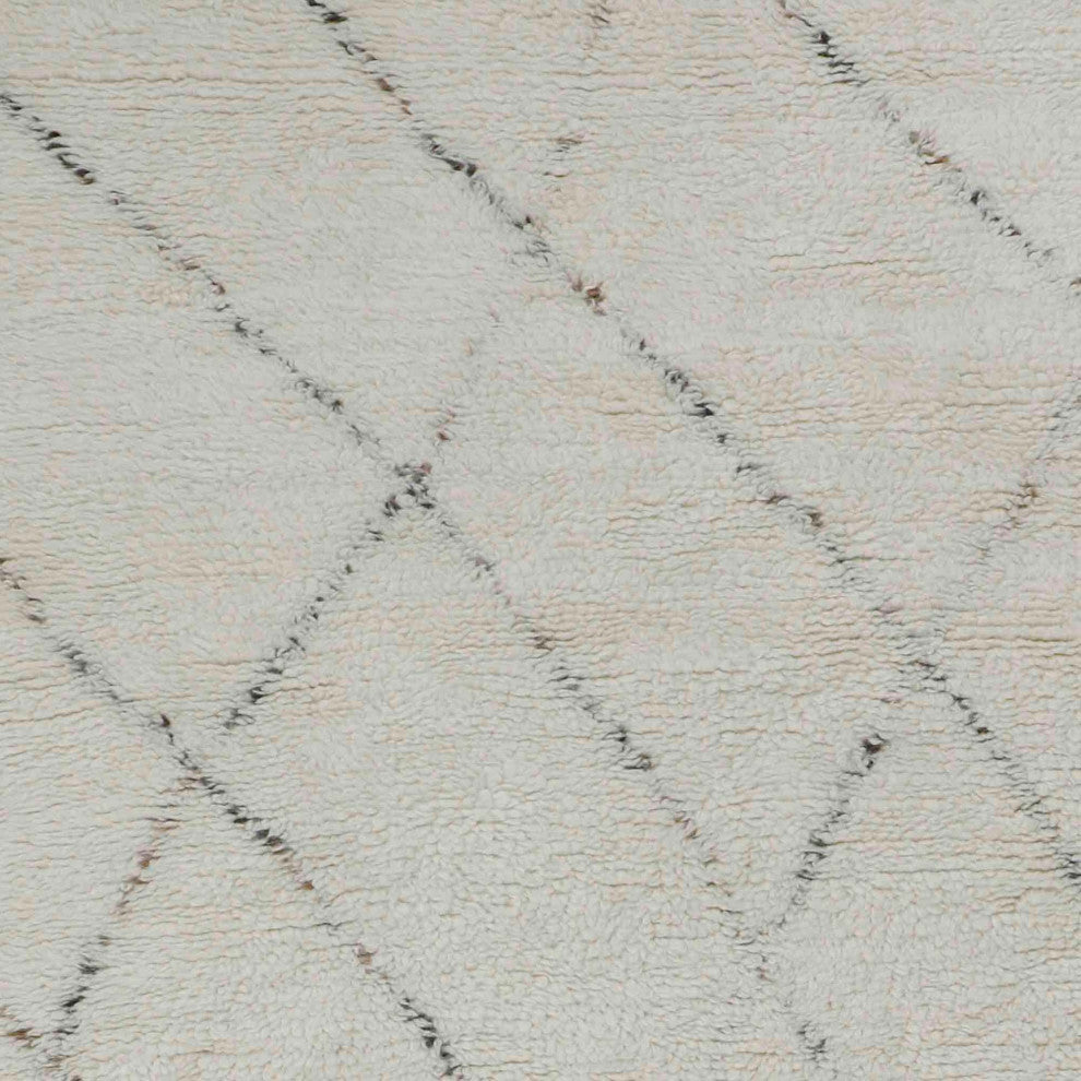 Turin Atlas Area Rug, Ivory, 3'x5'