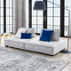 Saunter Tufted Fabric Fabric 2-Piece Loveseat Light Gray