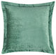 Bryce Velvet 22" Square Throw Pillow, Green