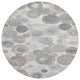 Machine Washable Indoor/Outdoor Chantille ACN1896 Ivory 8' x 8' Round Rug