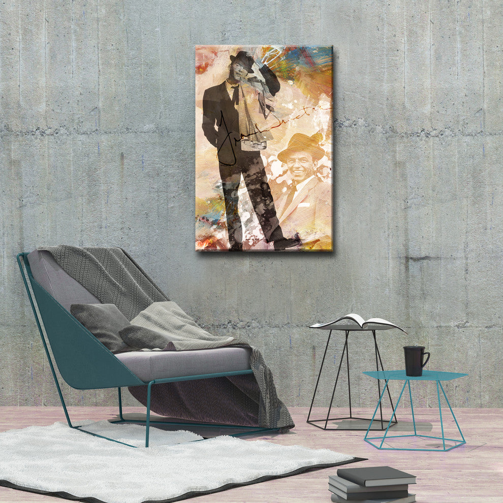 Iconic Frank Sinatra' Acrylic ArtPlexi by Ready2HangArt, 24" Hx16" W