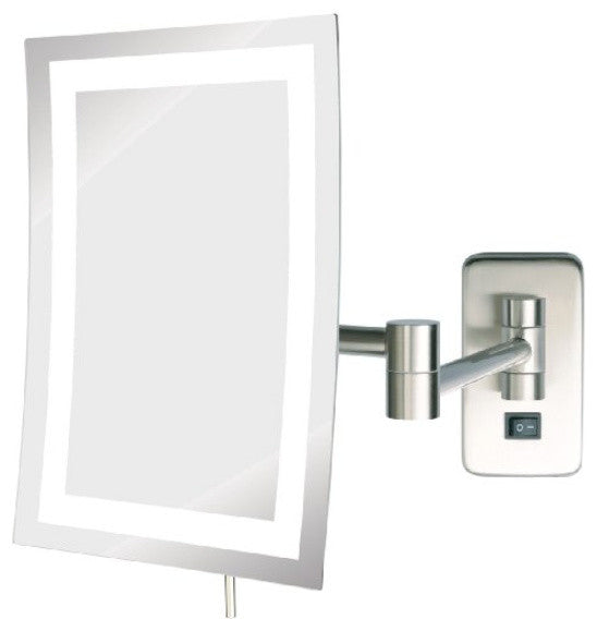 Jerdon JRT710NLD 6.5-Inch by 9-Inch Direct Wire Wall Mount Rectangular Mirror