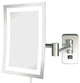 Jerdon JRT710NLD 6.5-Inch by 9-Inch Direct Wire Wall Mount Rectangular Mirror