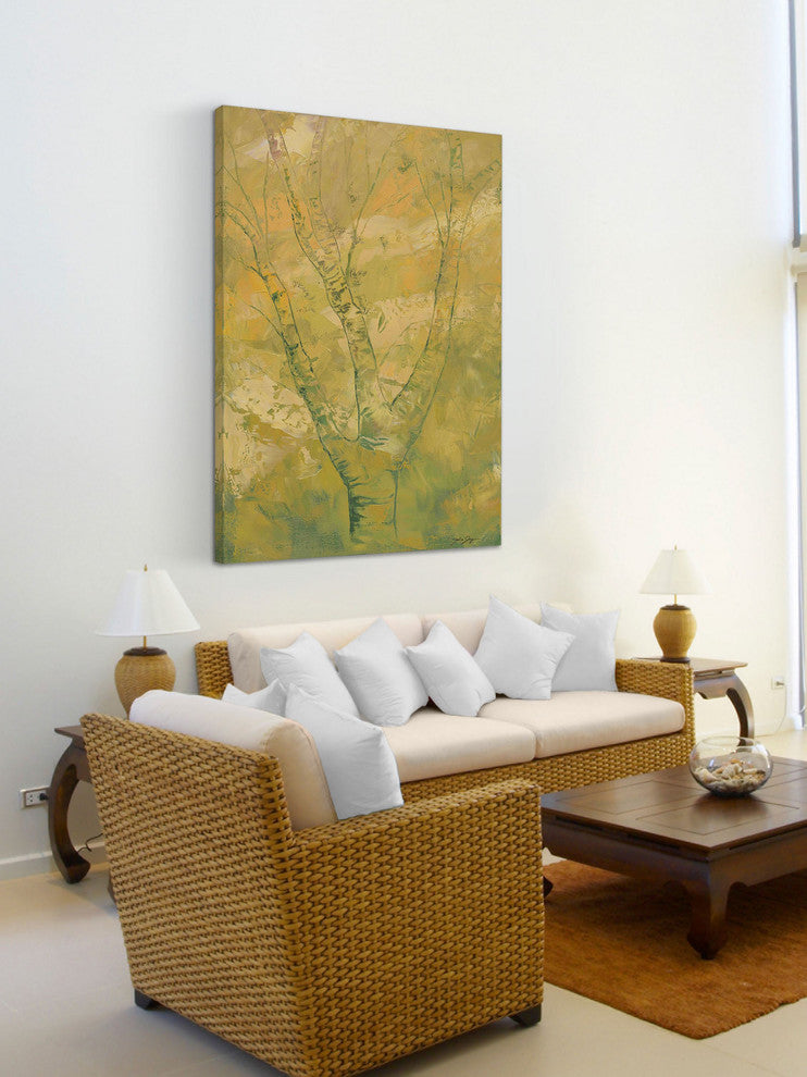 "Spring Moss" Painting Print on Wrapped Canvas by Julie Joy
