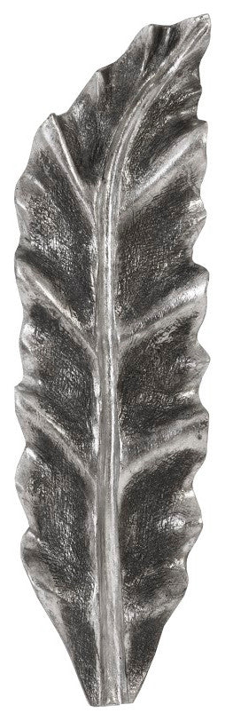 Petiole Wall Leaf, Silver, Small, Version B