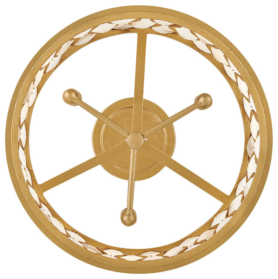 Fredrick Ramond Estie Medium Convertible Semi-Flush Mount, Piastra Gold