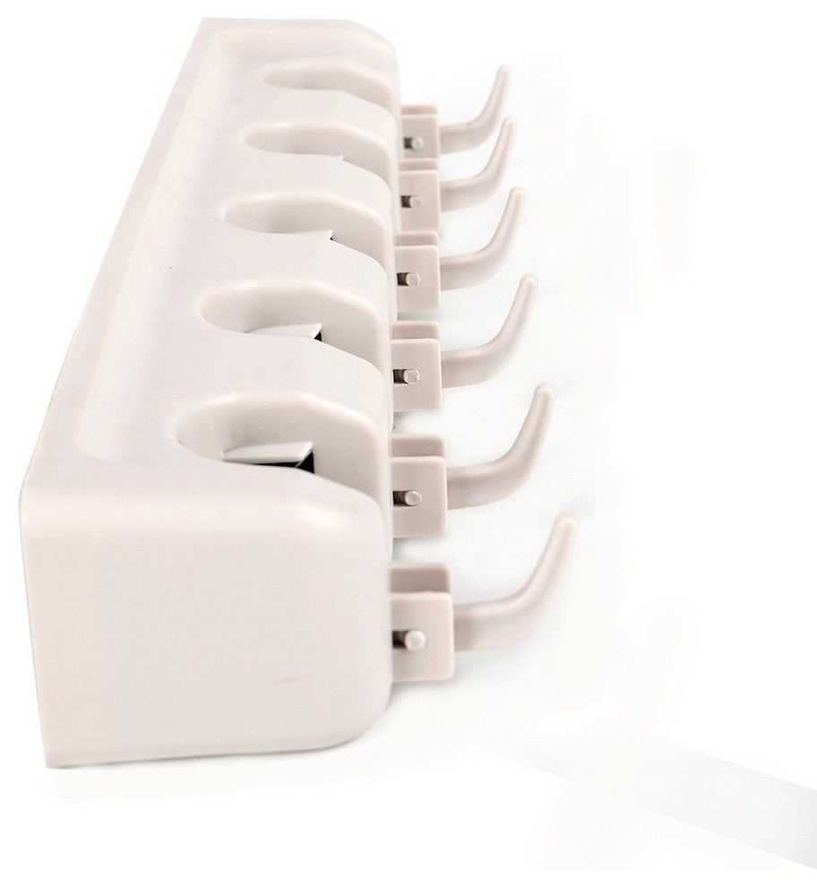 Costway Mop Holder Hanger 5 Position Home Storage Broom Organizer Wall Mounted