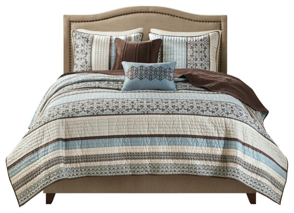 Madison Park Jacquard 5-Piece Coverlet Set, King
