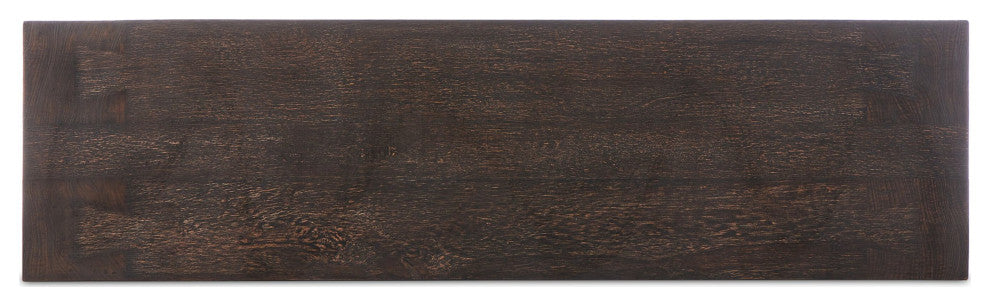 Abaso Accent Bench Ebony Rustic Wormwood Oak