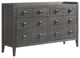 Portia 6-Drawer Dresser, Brushed Brindle