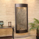Pacifica Waters Indoor Water Fountain, Green Featherstone, Antique Bronze