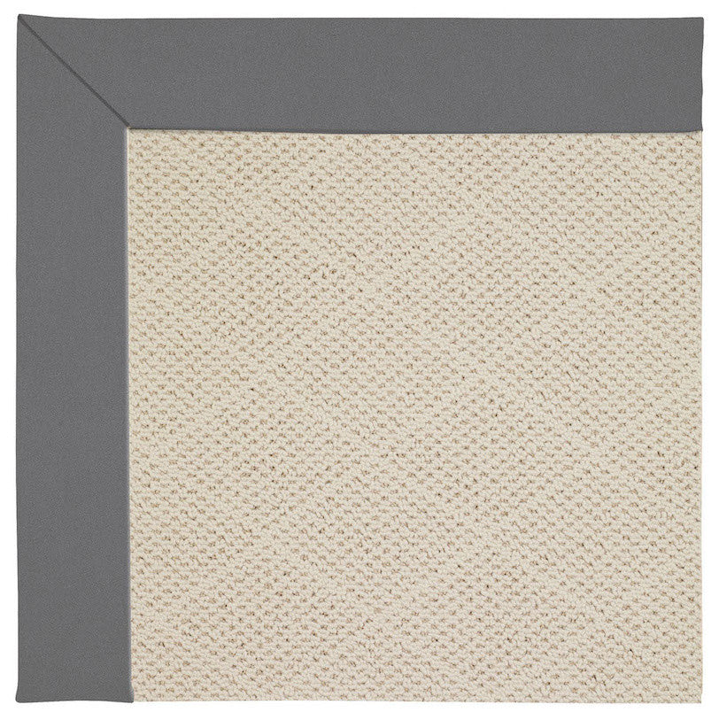 Zoe-White Wicker Machine Tufted Rectangle Rug, Ash, 2'x3'