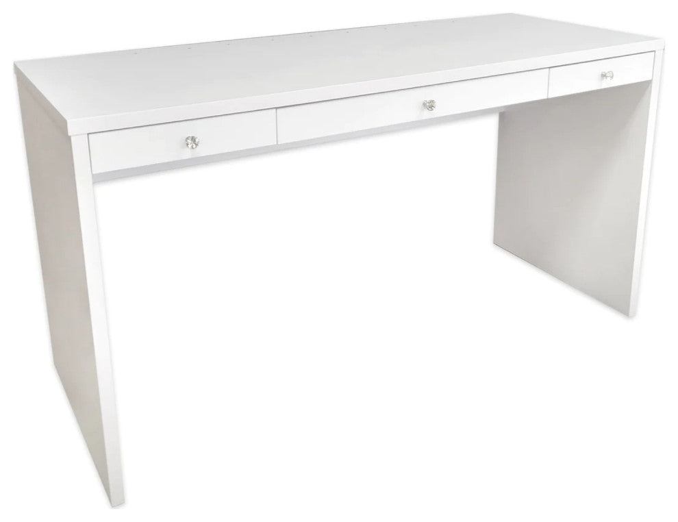 SlayStation Marie Vanity Table with Drawer, White