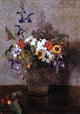 Henri FantinLatour Diverse Flowers Premium Canvas Print