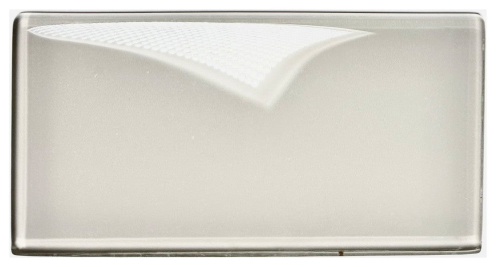 Metro 3"x6" Glass Subway Tile,Organic Gray, Piece