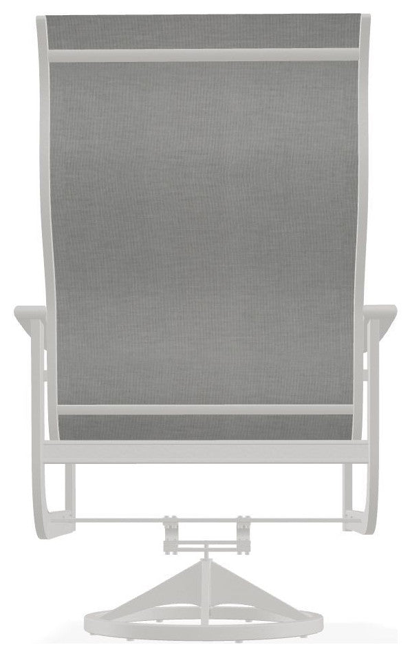 St. Catherine Sling Outdoor Supreme Swivel Rocker, Alloy/Snow