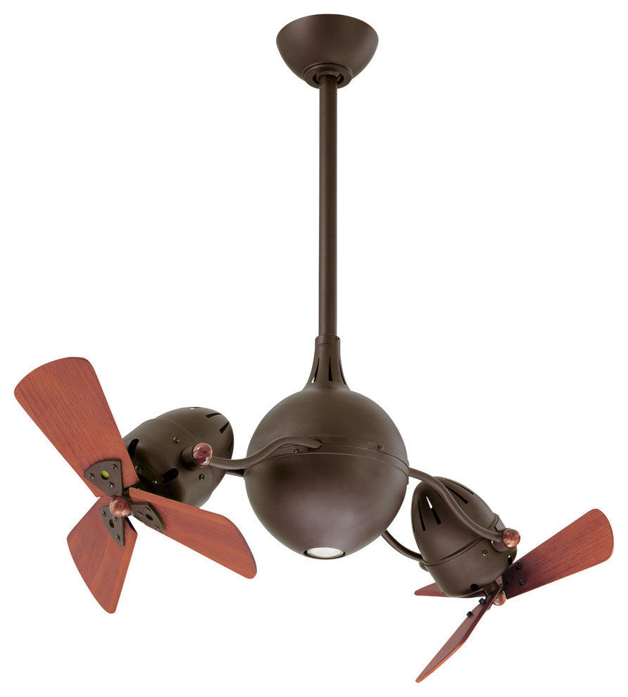 Acqua 39" Fan with Wood Blades, Textured Bronze