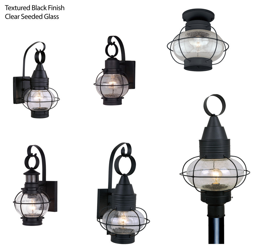 Chatham 10" Outdoor Wall Light Textured Black