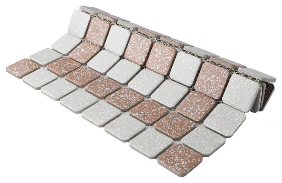 Crystalline Market Square Beige Porcelain Floor and Wall Tile