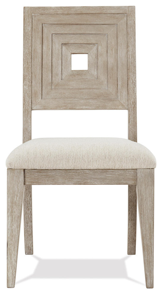 Riverside Furniture Cascade Upholstered Wood Back Side Chair, Set of 2