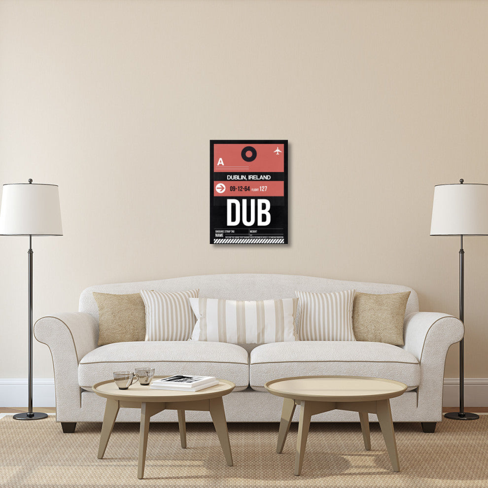 "DUB Dublin Luggage Tag 2" Fine Art Print