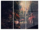 "Abstract Collage Art" Digital Metal Wall Art, 3 Panels, 36"x28"