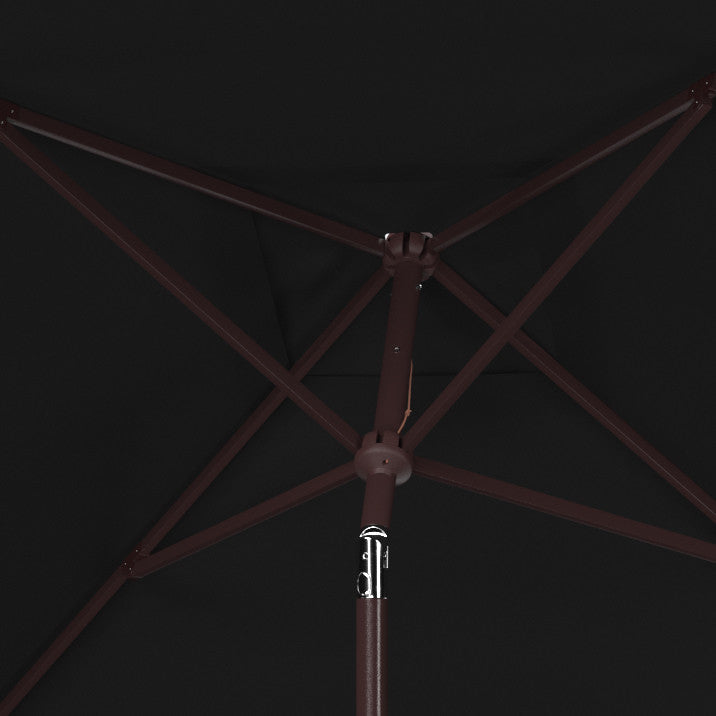 Safavieh Kamen 10 Ft Auto Tilt Umbrella, Black