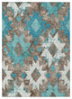 Machine Washable Indoor/Outdoor Chantille ACN1879 Teal 5' x 7'6" Rug