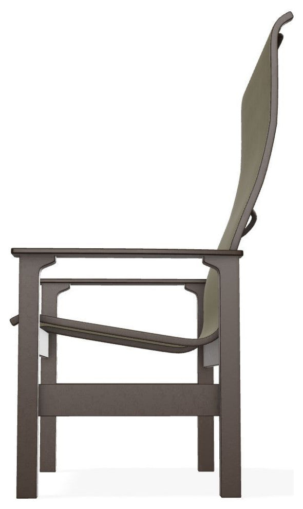 Leeward Sling Outdoor Supreme Armchair, Elevation Stone/Kona