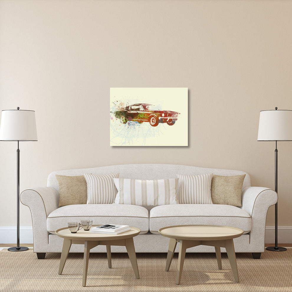"Ford Mustang Watercolor" Fine Art Print