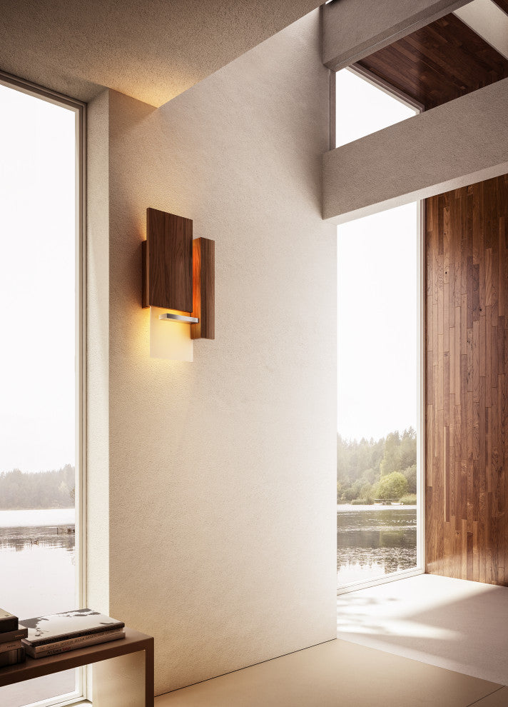 Vesper LED Wall Sconce, Oiled Walnut