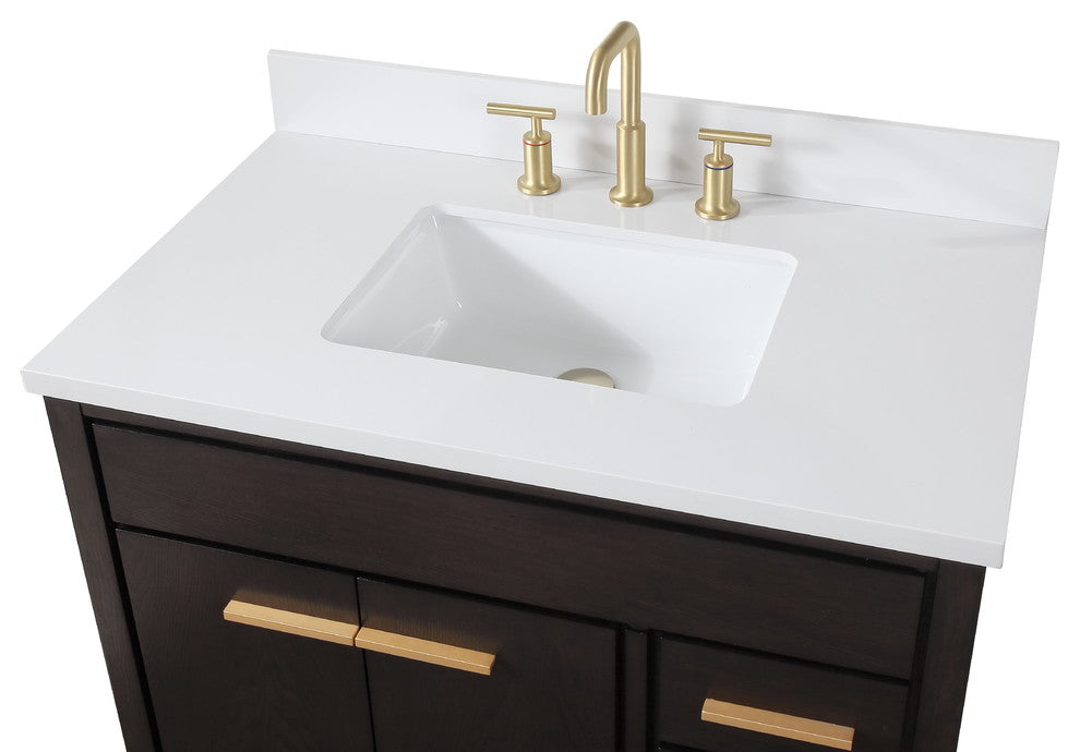 36" Beatrice Espresso Modern Bathroom Vanity