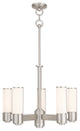 Weston 5-Light Dinette Chandelier, Brushed Nickel
