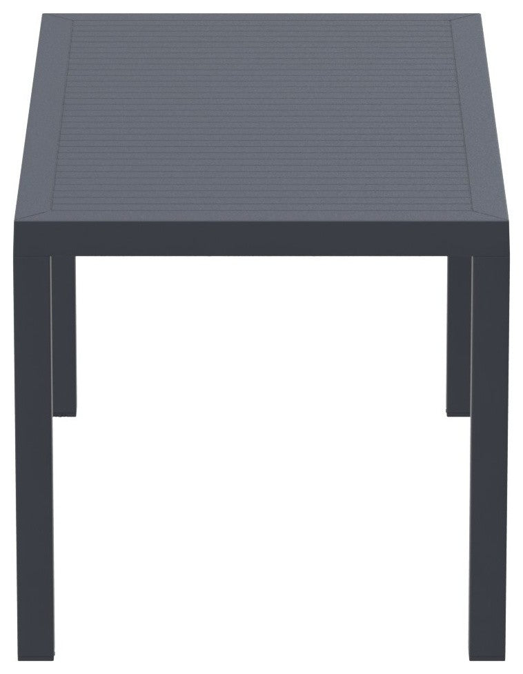 Compamia Ares Rectangle Dining Table, Dark Gray