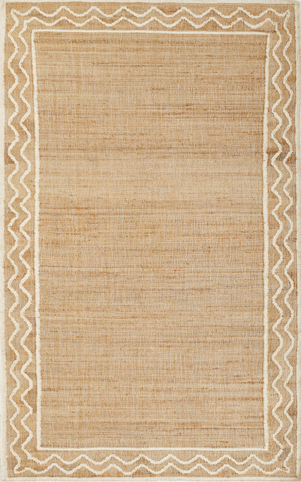Erin Gates by Momeni Orchard Ripple Natural Hand Woven Wool Rug 8' X 10'